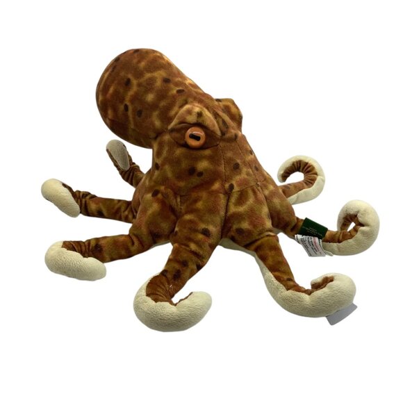 Realistic Octopus Plush Toy By Wild Republic 13”x9” Soft Brown Stuffed Animal - Picture 2 of 8